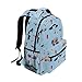 UWSG Travel Laptop Backpack Daypack College School Computer Bag Fire Truck Engine Ambulance Police Car Bookbag for Kids, Fits 3 to 6 Years Old