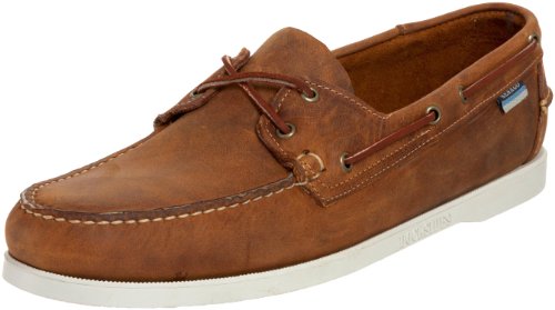 Sebago Men's Docksides Boat Shoe,Brown/White,11 M US