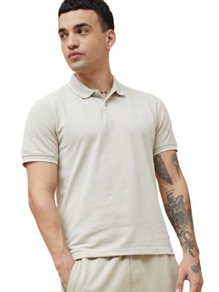 Image of Kappa Men Cotton Regular Fit Solid T Shirt