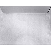 LUXPaper 6 x 9 Booklet Envelopes | Silver Metallic | 80lb. Text | 50 Qty