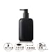 Produktbild LHY Kitchen 500 ml Seifenspender, High Capacity Handbuch Keramik Hand Sanitizer/Lotion/Dusche/Shampoo-Gel-Flasche Presse-Flasche für Badezimmer,Schwarz