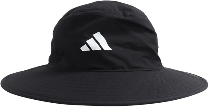 Amazon | [アディダスゴルフ] ワイドブリム ハット ブラック JPL2
