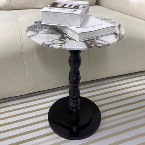 Table d'appoint en marbre stable pour optimiser votre salon