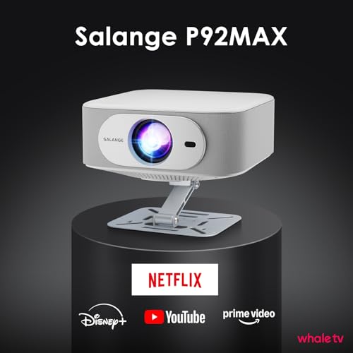 [With Stand]Smart Projector 4k+, 30000LM with Built-in Licensed Apps,Native 1080P,Auto Keystone Movie Projectors,بروجكتر لاسلكي WiFi 6 Bluetooth,Projector 4K Home Theater for Smartphone/Giftsبروجكتر