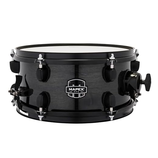 Mapex MPX Maple/Poplar Snare Drum - 6 x 13-inch - Black with Black Hardware