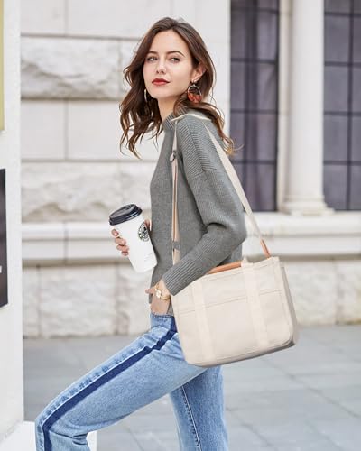 Bolsa Tote de Lona con Múltiples Bolsillos para Mujer miniatura 2