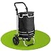 Produktbild Juskys Einkaufstrolley 3in1 mit 2 Rollen für Shopping - 56 L Tasche abnehmbar - Trolley klappbar & modern - Sackkarre Einkaufsroller Schwarz