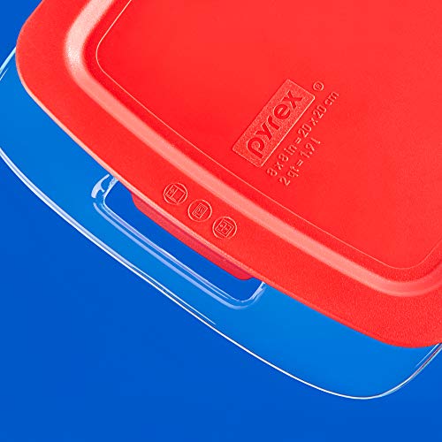 Pyrex Easy Grab 4-Piece Glass Baking Dish Set With Lids, 2-Qt Glass Bakeware Set, Non-Toxic, Bpa-Free Lids, Tempered Glass Nesting Bakeware Set #TOP4
