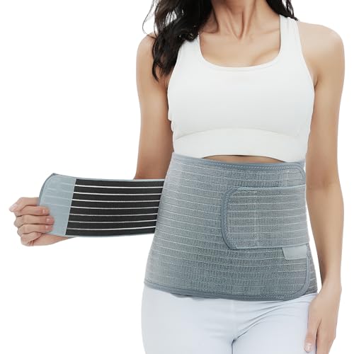 Image of AngeFlow Postpartum Belly Band,Abdominal Binder Post Surgery Belly Wrap,Waist/Pelvis Support Belt for Back Pain Relief,C-section Recovery Belt, Abdomen Hernia Support Belt for Men&Women(Medium/Large)