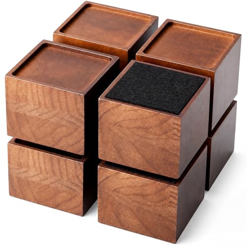 BrightRow 3 Inch Wood Bed Risers