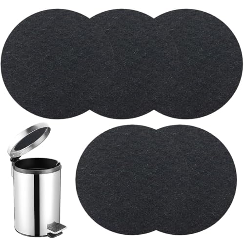 SGERUFZ 5 Pcs Antiolor para Cubo de Basura Filtros Redondos Filtros de Carbón Activado para Cubo de Basura