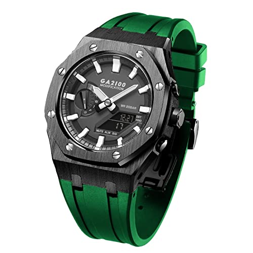 Kit boîtier métal GA2100 en acier 316L avec bracelet silicone pour montre