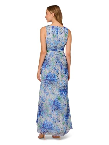 Adrianna Papell Women's Long Printed Gown2