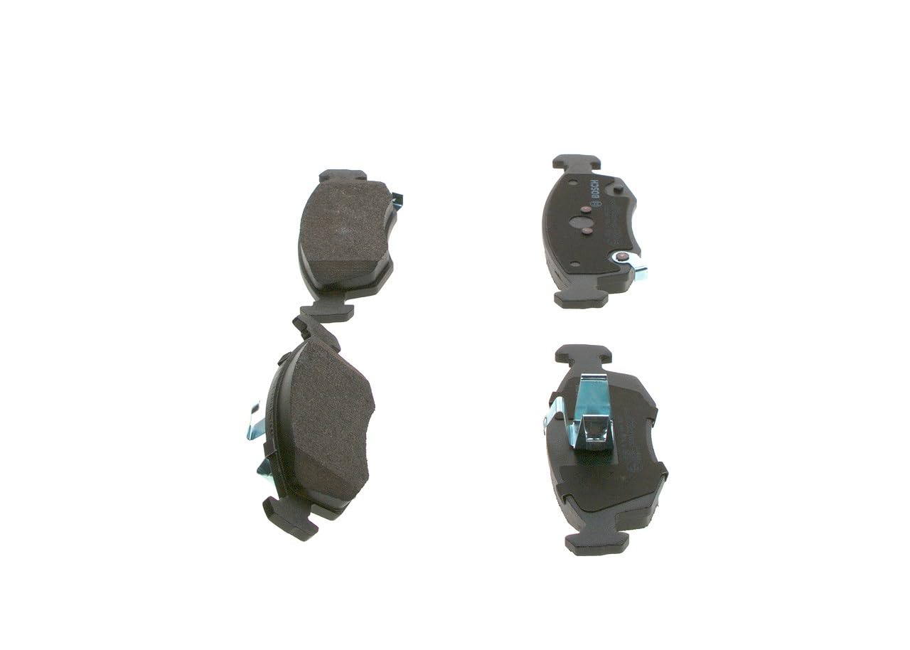 Bosch BP1458 - Pastiglie Freni Auto, Asse Anteriore - Qualità Bosch - Riduzione del Rumore e della Polvere - Certificazione ECE-R90 - Senza Rame - 1 Confezione da 4 Pastiglie