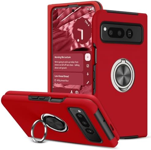 BENTOBEN Custodia Magnetica Per Google Pixel 9 Pro XL, Compatibile MagSafe, Con Supporto Invisibile In Lega Di Alluminio, Ricarica Wireless, Traslucida Opaca, Nero - 3