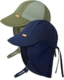 OLIKER Baby Sun Hat with Breathable Mesh, UPF 50+ Unisex Toddler Summer Beach Swim