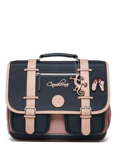 Cameleon Cartable scolaire Bleu 38cm Vintage Fantasy...