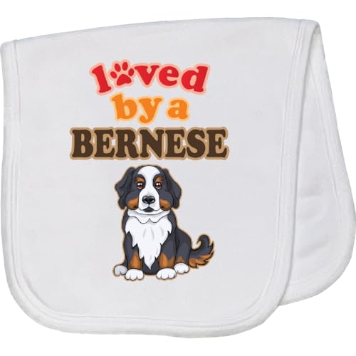 inktastic Bernese Mountain Dog Lover Baby Burp Cloth White 3cfad