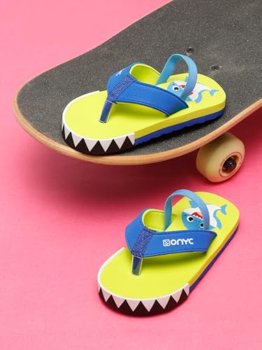Image of ONYC Shark V Shape Sliders for Kids, Unisex