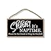 Door Signs, Shhh It's Nap Time Please Do Not Knock or Ring The Door Bell - 5 x 10 inch Hanging Baby Sleeping Sign for Front Door