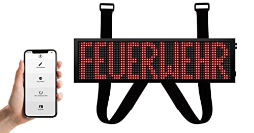 LED Frontwarnsystem | Einsatzschild | Multicolor WiFi - Android und iOS App - Handygesteuert - Dachaufsetzer-Ersatz - LED Einsatzschild zum selbst programmieren