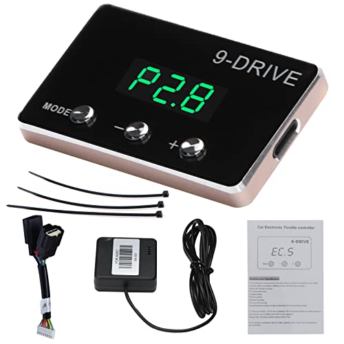 YIBEICO Throttle Response Controller 9 Drive 9-Mode Smart Electronic Racing Pedal Accelerator for Dodge Challenger Charger Ram Durango Jeep Wrangler JK Grand Cherokee CHRYSLER (807)