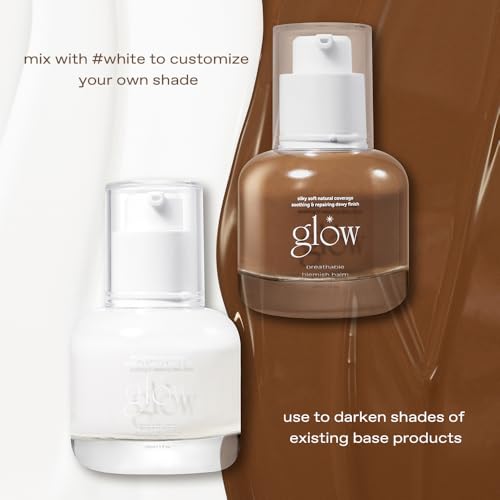 glow breathable blemish balm #brown : lightweight & hydrating, skincare-like, medium-coverage bb cream infused with green tea water, 1 fl oz - Image 6