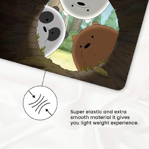 Image of Cute Mouse Pad - Printed Mousepad with Anti-Slip Rubber Base & Smooth Mouse Control for Laptop, Gaming, Notepad, Desktops (The Three Cuties)