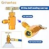 gohantee R134a Recharge Hose Kit with Gauge, AC Refrigerant Recharging Hose Measuring Kit, with Self-Sealing R-134a Can Tap Refrigerant Dispenser to R-12/R-22 Port, R134a Low Side Quick Couple #2