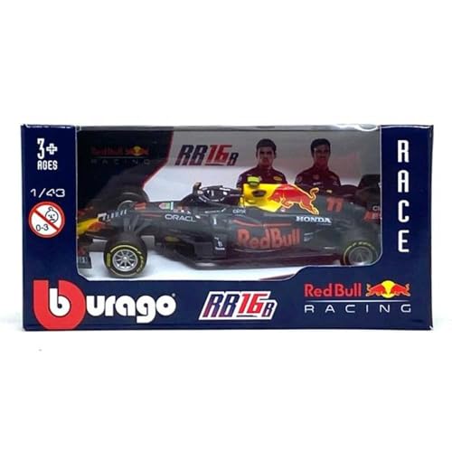 Bburago 1:43 F1 Aston Martin Red Bull Racing RB16B Perez miniatura 4