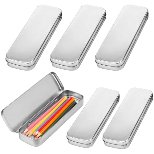 Case, Tin Boxes, Multi-purpose Metal Pencil Box, Portable, Ideal For Stationery, Office, Art Supplies, Jewelry, Travel