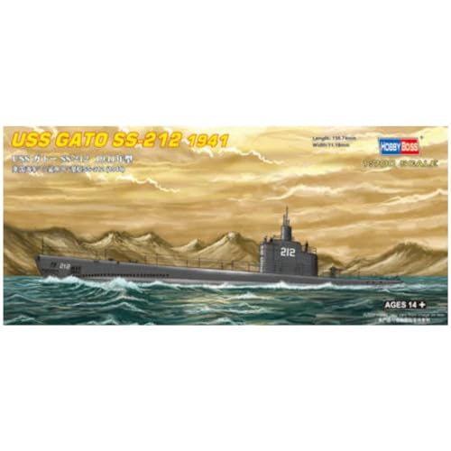 USS Gato Hobby Boss 87012 kit de précision 1:700 maquette historique haut de gamme
