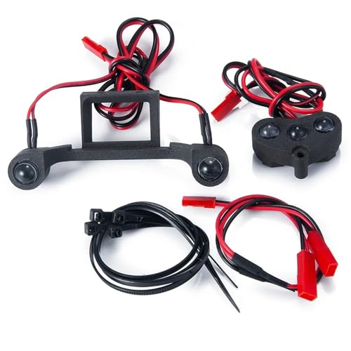 Luces crawler 1/10 Rustler 4X4 para carreras nocturnas en caminos de tierra y arena
