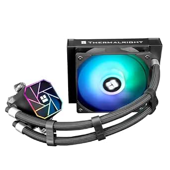 Thermalright Aqua Elite 120 V3 AIO CPU Cooler, 120mm Liquid Cooling, ARGB PWM Fans, Compatible with Intel LGA1150/1200/1700/1851 and AMD AM4/AM5