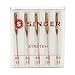 SINGER 04720 Universal Stretch Sewing Machine Needles, Size 80/12, 5-Count (Color May Vary)