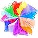 Pinsheng 12 Pezzi Fazzoletti Giocoleria, Foulard Colorati Danza Sciarpe di Giocoleria per Bambini Spettacolo Magico Donna (60x60cm)