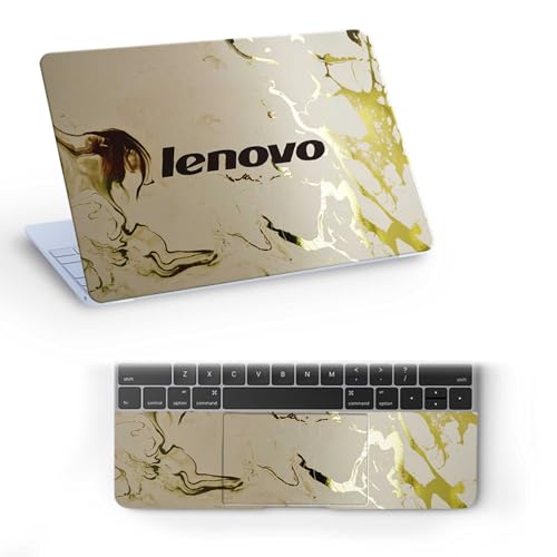 Image of Pattern L8 Top+Wrist Pad Vinyl Laptop Skin /Sticker /Cover for 17 to 17.3 Inches Laptops Laminated-Removable-HD Quality Compatible for Lenovo (16.5x11 Inches)