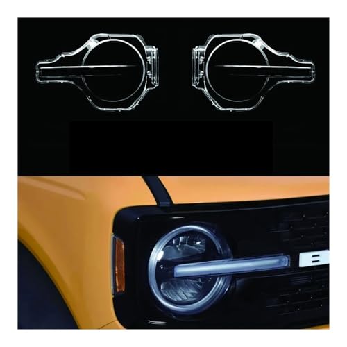 Coque de phare de voiture en verre Ford Bronco phare abat-jour de remplacement 2021 2022