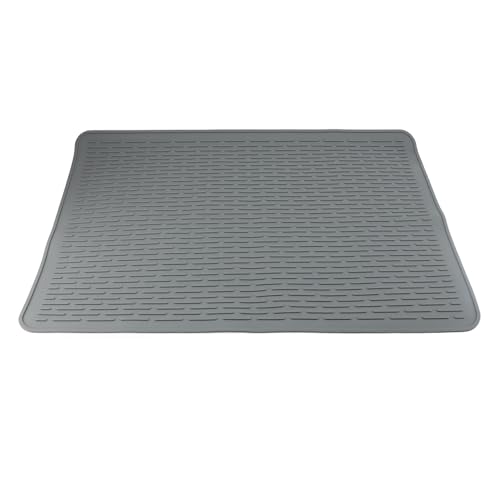 Cubierta para estufa Mtlavishness para estufa eléctrica, tapete de silicona para estufa de vitrocerámica, protector de vitrocerámica, tapete para secar platos para cocina (Gris)