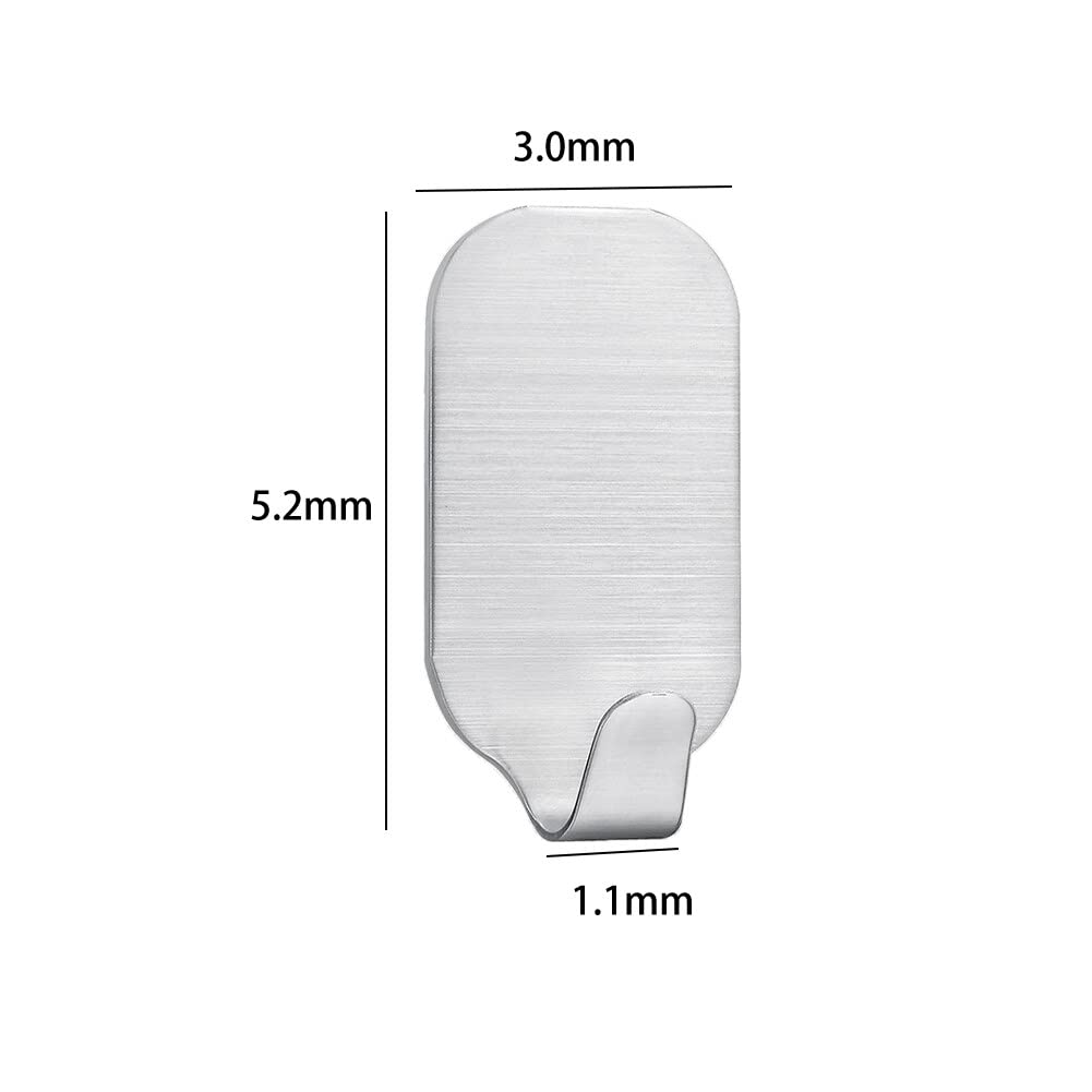 Ganci Adesivi Impermeabili In Bambù E Acciaio Inossidabile, Ganci Da Ganci Da Parete In Metallo Per Porte Con Adesivo Per Bagno Cucina Parete Soffitto Armadio 82928167