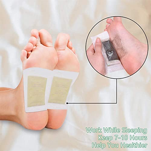 Foot Pads, 100 Ginger Foot Pads And 100 Adhesive Sheets For Anti-Stress Relief Improving Sleeping, Deep Natural Cleansing Anti Swelling Ginger Foot Pads For Foot Care #TOP6