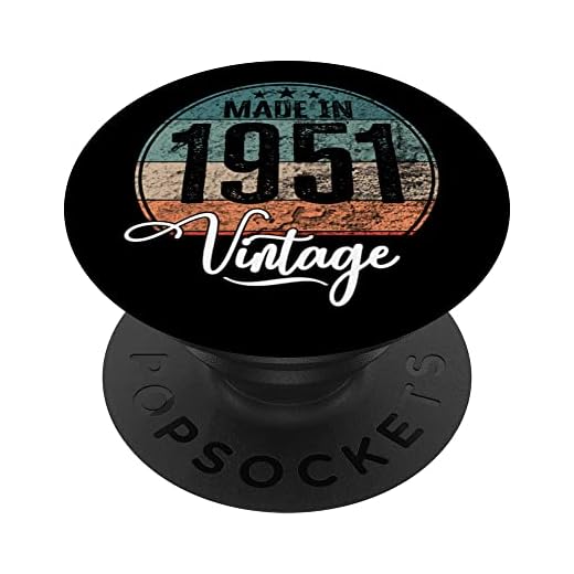 Cumpleaños Vintage Año de nacimiento 1951 Cumpleaños bday PopSockets PopGrip Intercambiable