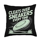 Ultimate Frisbee Sport Frisbee Player Flying Disc Golf Throw Pillow