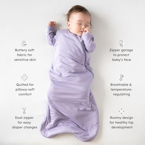 Image of KYTE BABY Sleep Bag 1.0 TOG, Rayon Made From Bamboo Wearable Blanket, Dual Zipper For Infants And Toddlers Nursery Essentials