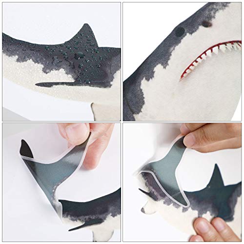 8 Pieces Of Sharks Stickers Shark Peel And Stick Wall Decals Sharks Removable Wall Stickers Shark Decorations Sea Creature Animal Decal Sticker For Boys Kids Party Room Nursery Home Decor #TOP4