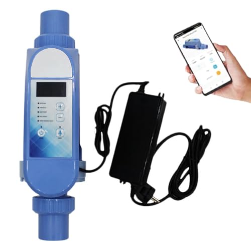 Generador de cloro salado para piscinas enterradas, panel digital inteligente con Wi-Fi integrado y control remoto por aplicación, 85 m³, sistema de clorador de 20 g/h