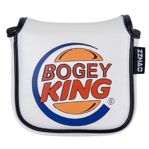 ZZHAO Golf Putter Cover - Funny Magnetic Mallet Putter Cover - Fits Most Mallet Putters - Golf Gifts for Dad - 5.5 x 4.7 x 1.2 Inches