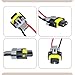 Prywog 2 PCS Automotive Light Connector, Headlight Harness Plug, Multi-purpose Wire Connector, Universal for Most Cars (Black)