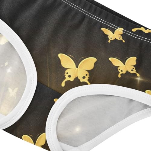 Gold Butterflies Black Girls Underwear Toddlers 2t Cotton Panties Little Girl Pattern Kids Undies Briefs4