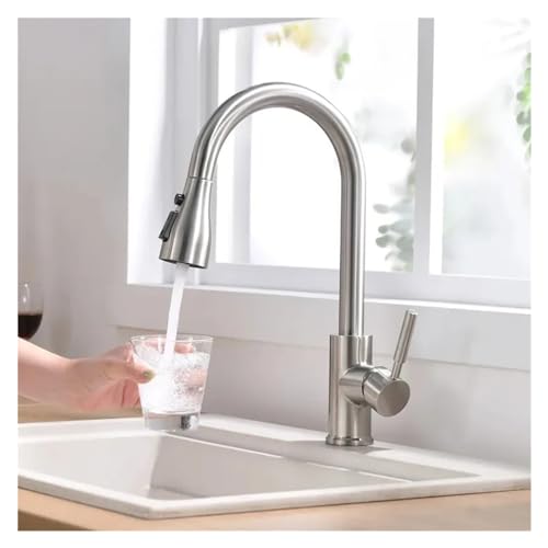Robinet cuisine extractible noir : la solution design anti-éclaboussures